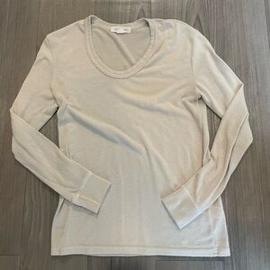 Treasure & Bond Cream Long Sleeve Tee